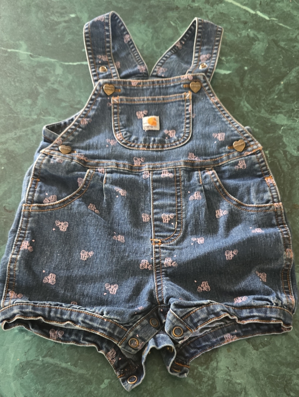 Girls Carhartt Overalls. 18m. Euc.